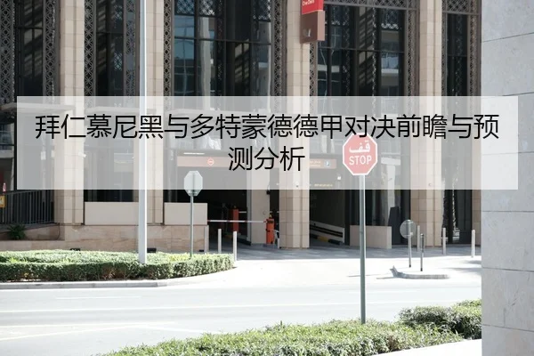 拜仁慕尼黑与多特蒙德德甲对决前瞻与预测分析